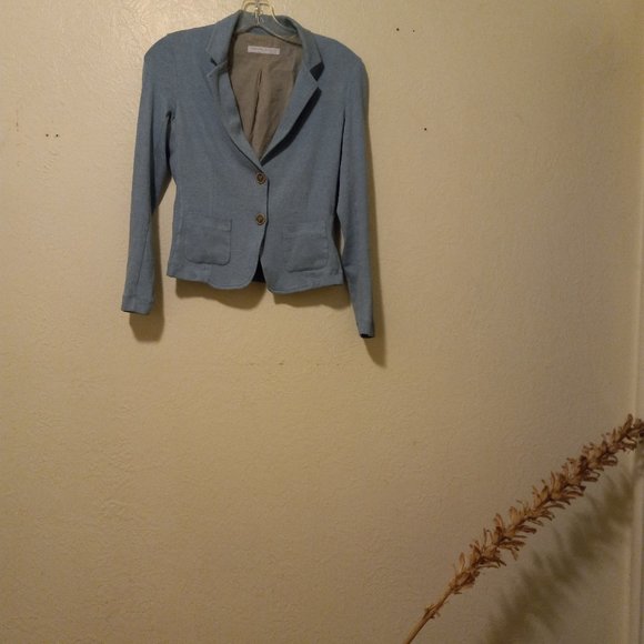 Fabiana Filippi Jackets & Blazers - Fabiana Filippi Light Blue Fitted Blazer Size XS